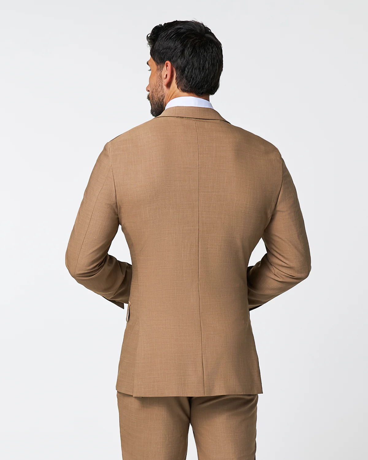 Athletic Fit Stretch Blazer - Heathered Cappuccino - Image 4
