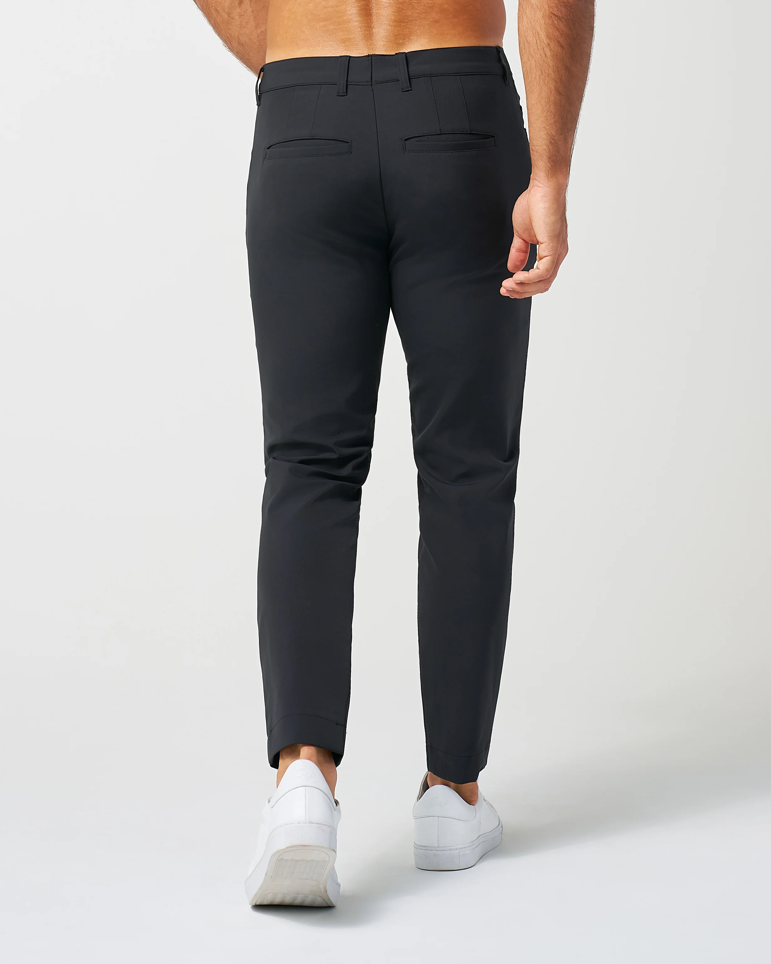 Athletic Fit Stretch Tech Chino - Black - Image 4
