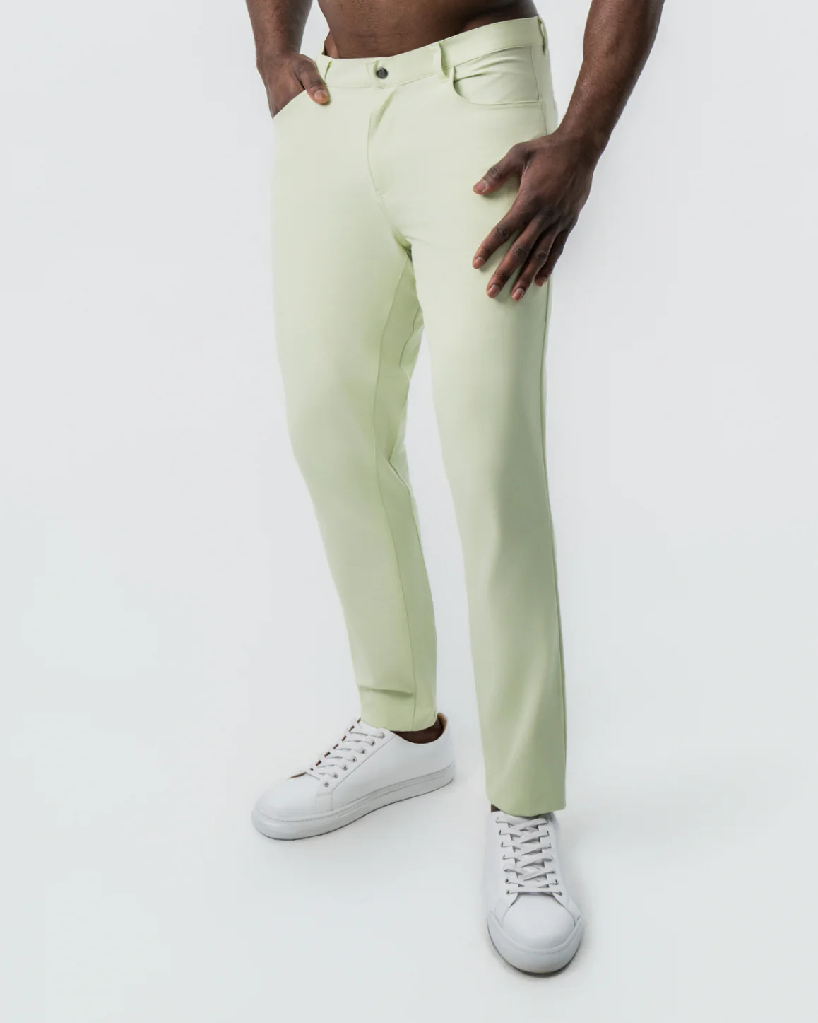 Athletic Fit Stretch Tech Chino - Mint Green - Image 3