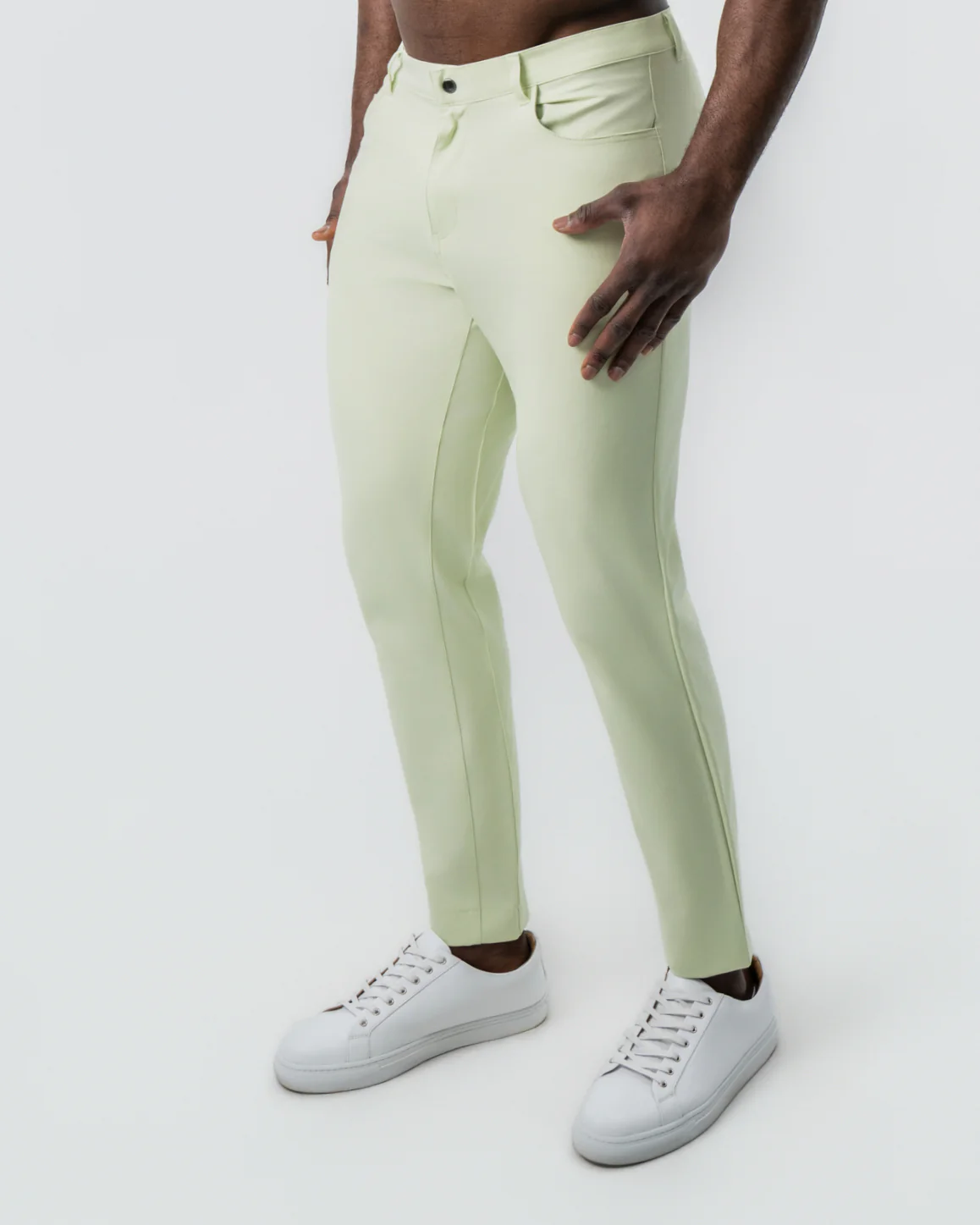 Athletic Fit Stretch Tech Chino - Mint Green - Image 5