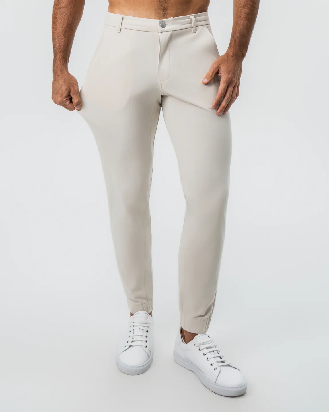 Chino Jogger - Cream - Image 2
