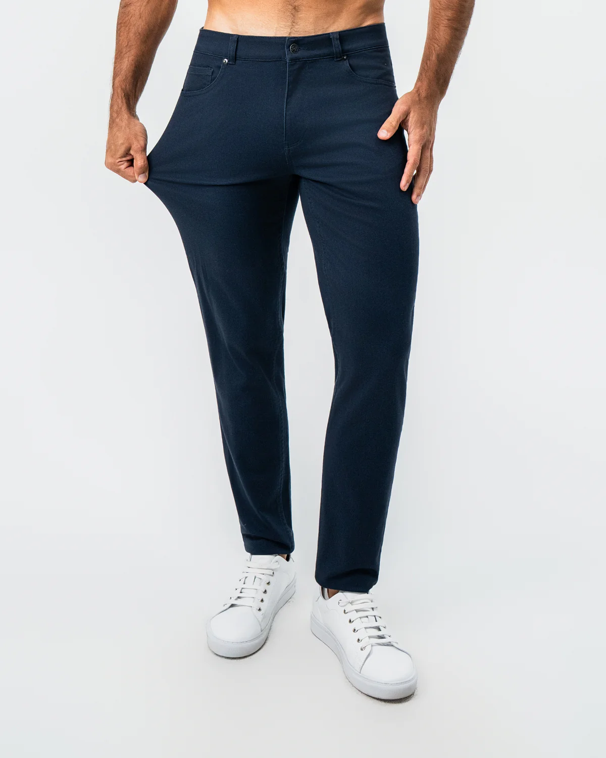 Performance Cotton Twill 5 Pocket Pant - Navy - Image 2