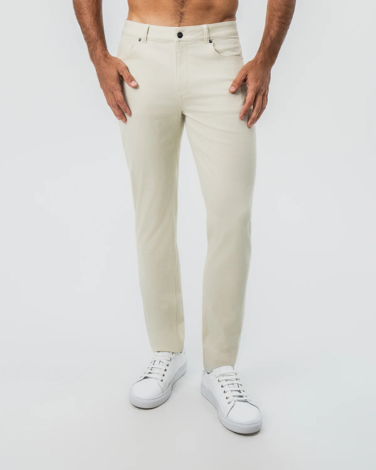 Performance Cotton Twill 5 Pocket Pant - Tan