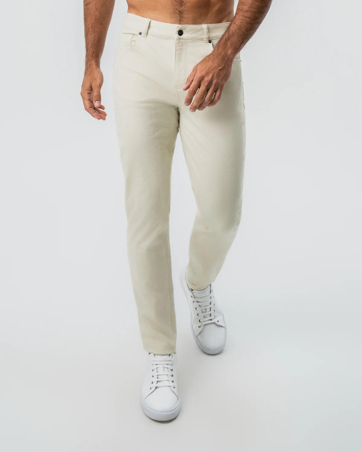 Performance Cotton Twill 5 Pocket Pant - Tan - Image 3