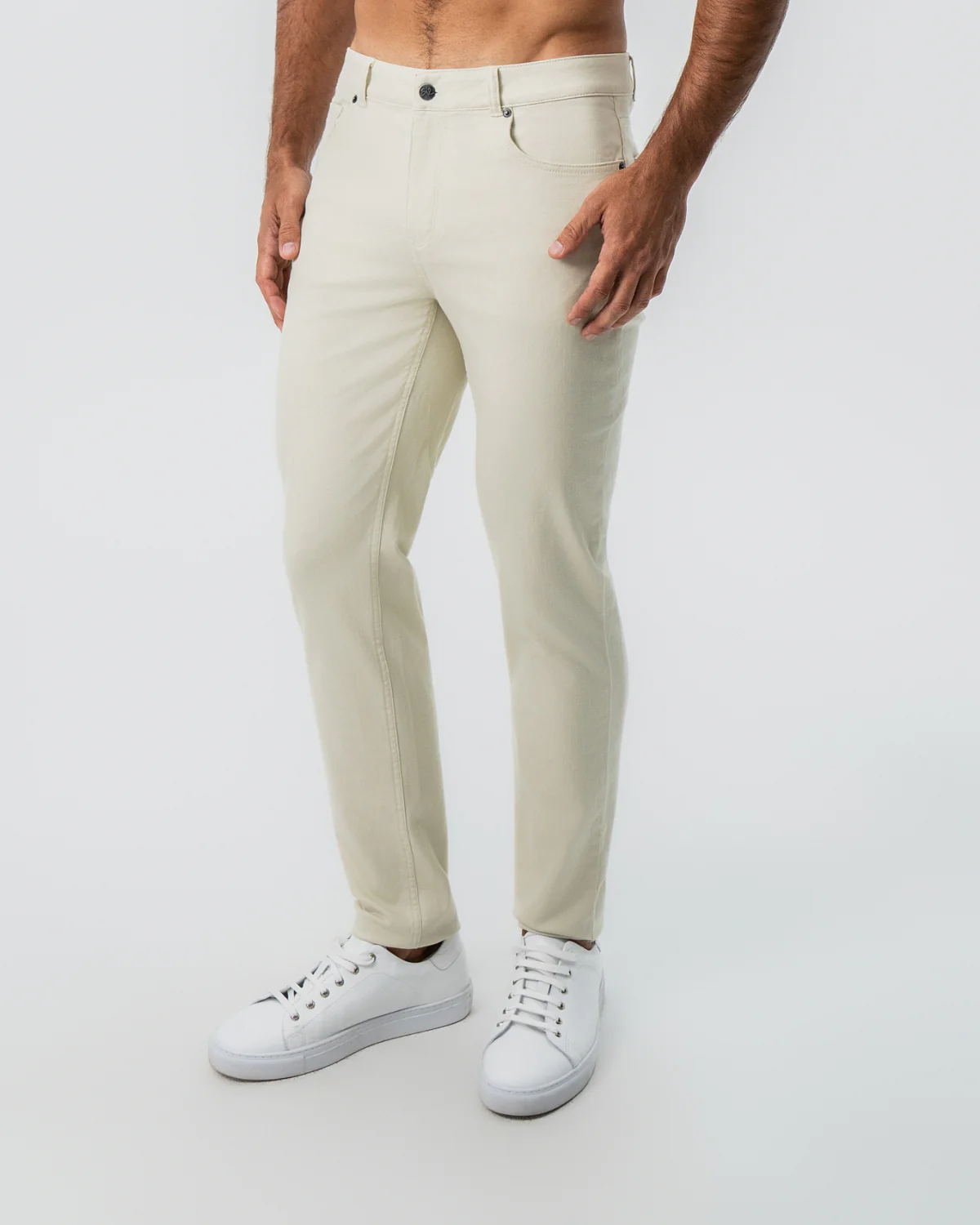 Performance Cotton Twill 5 Pocket Pant - Tan - Image 5
