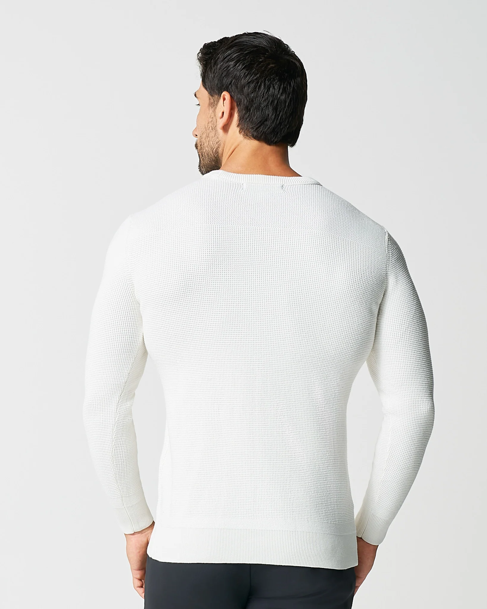 Heavy Knit Crewneck  - Cream - Image 4