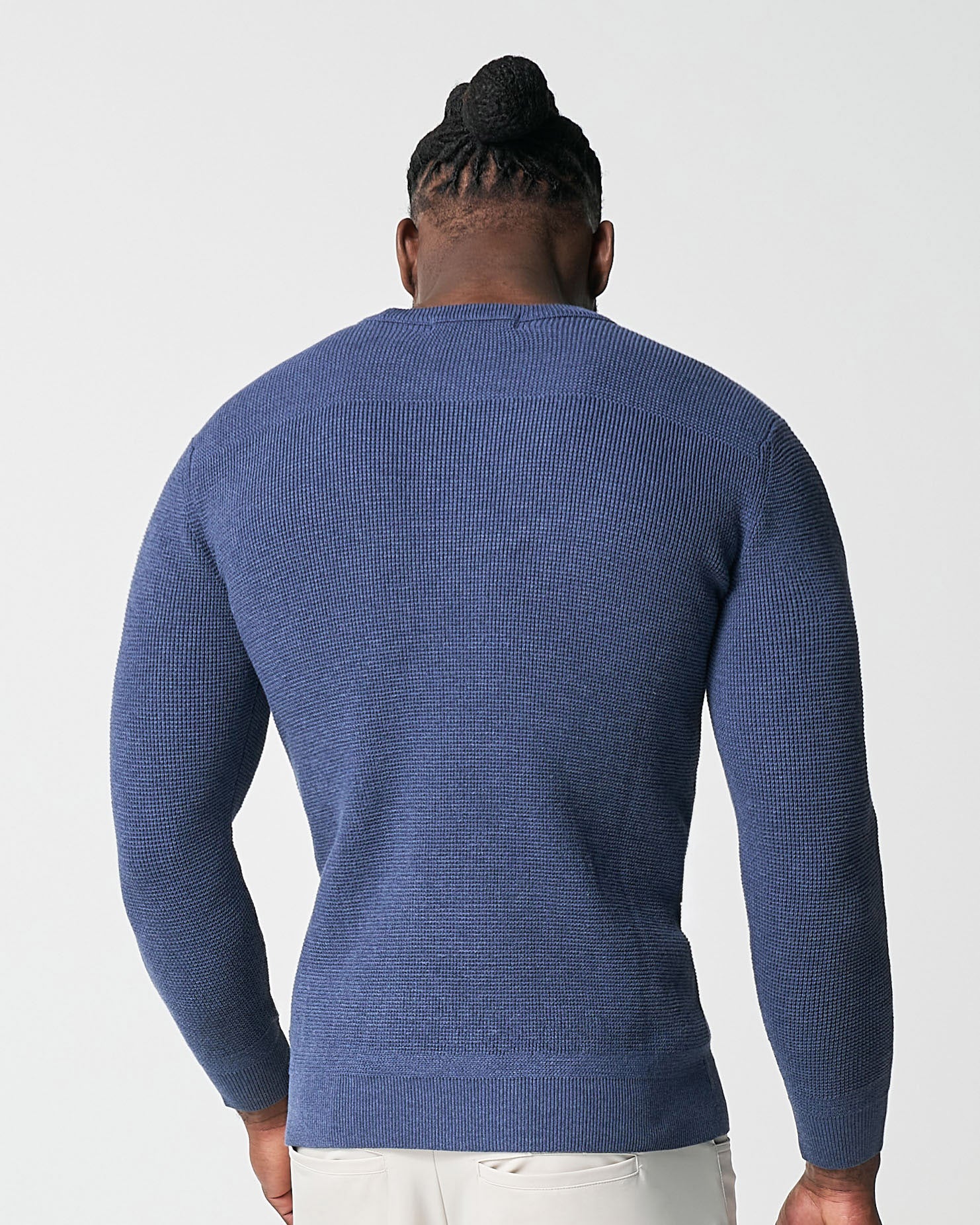 Heavy Knit Crewneck  - Navy - Image 2