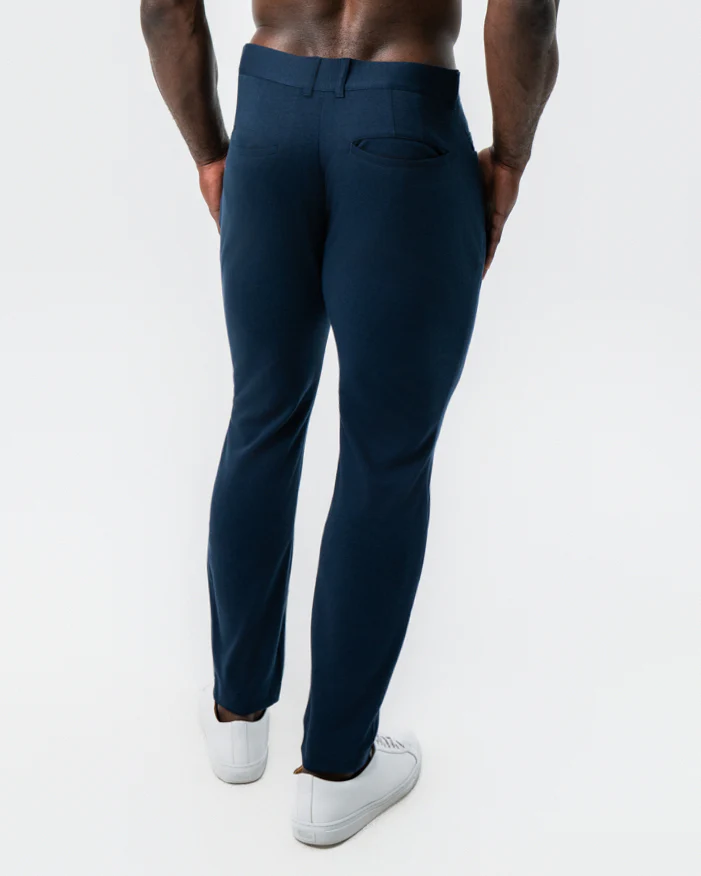 Knit Chino - Navy - Image 3