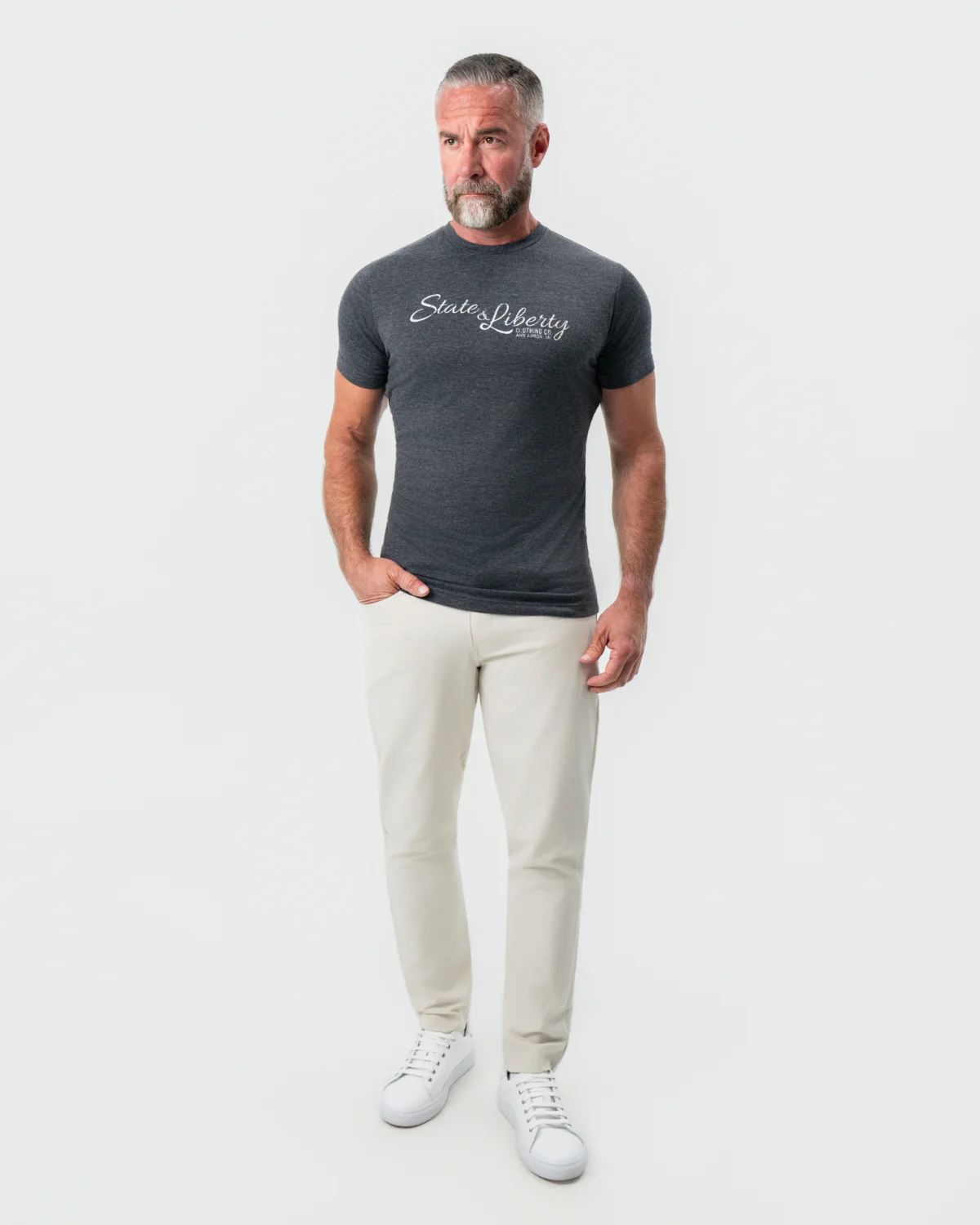 Logo T-Shirt - Charcoal - Image 3