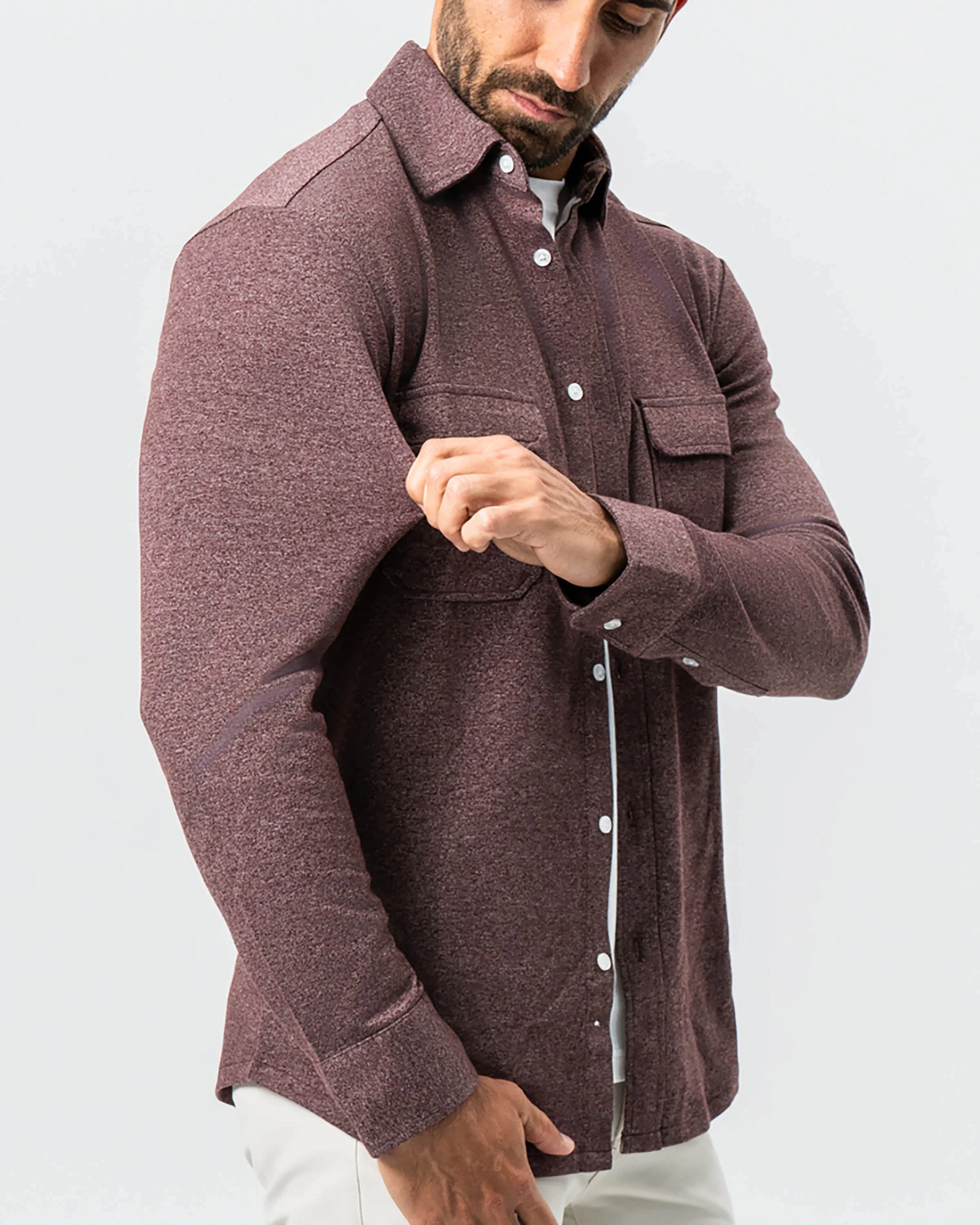Patch Pocket Button Down - Brown - Image 3