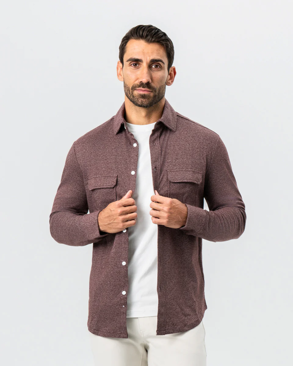 Patch Pocket Button Down - Brown - Image 4