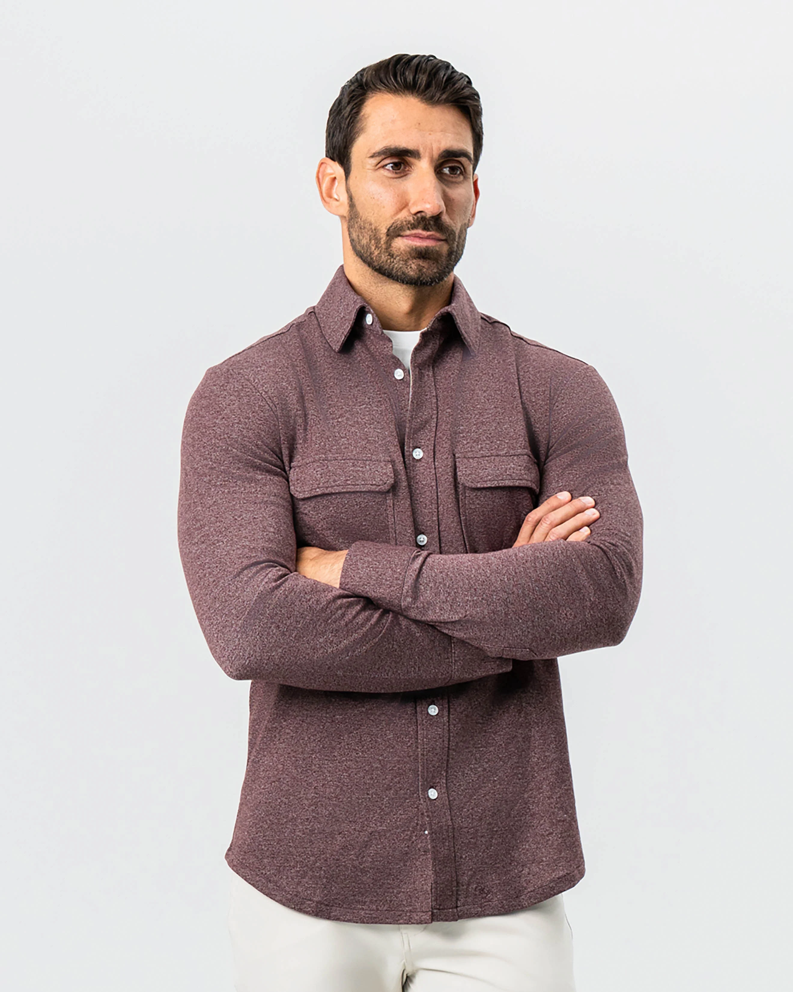 Patch Pocket Button Down - Brown - Image 6