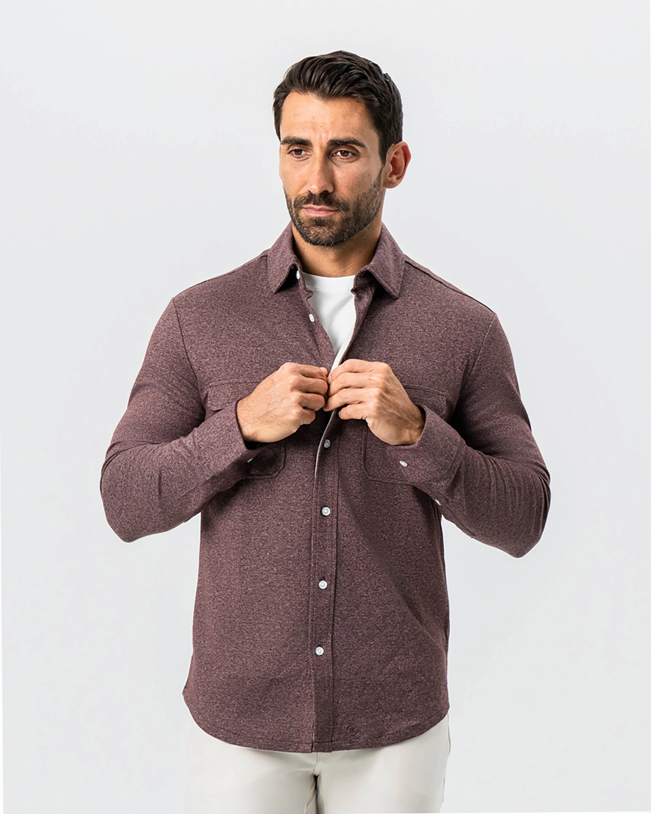 Patch Pocket Button Down - Brown - Image 9
