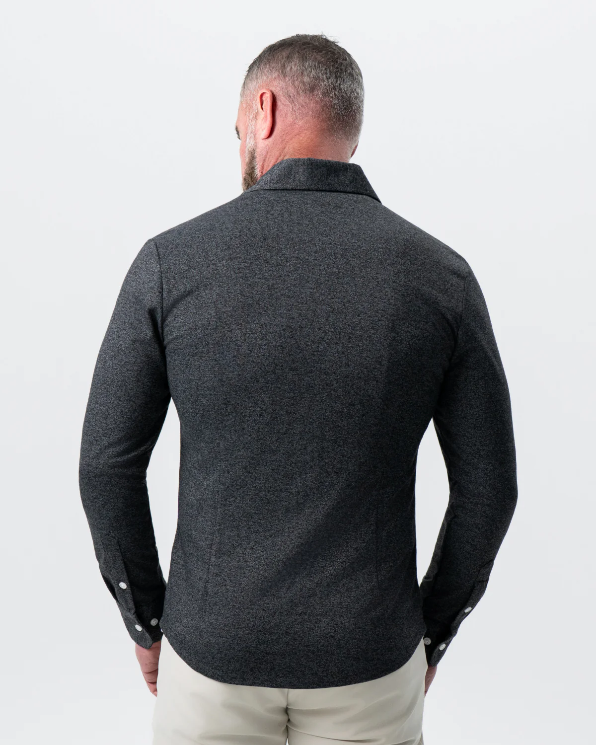 Patch Pocket Button Down - Charcoal - Image 4