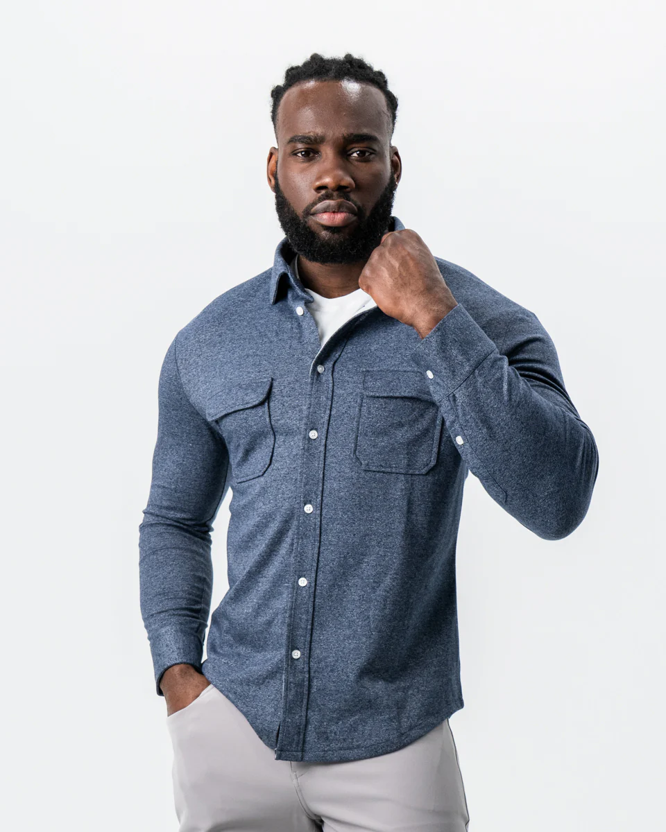 Patch Pocket Button Down - Navy - Image 3
