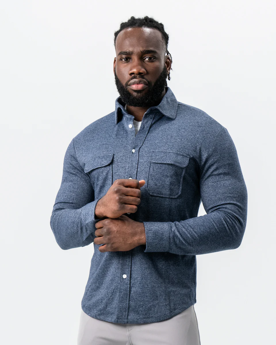 Patch Pocket Button Down - Navy - Image 7