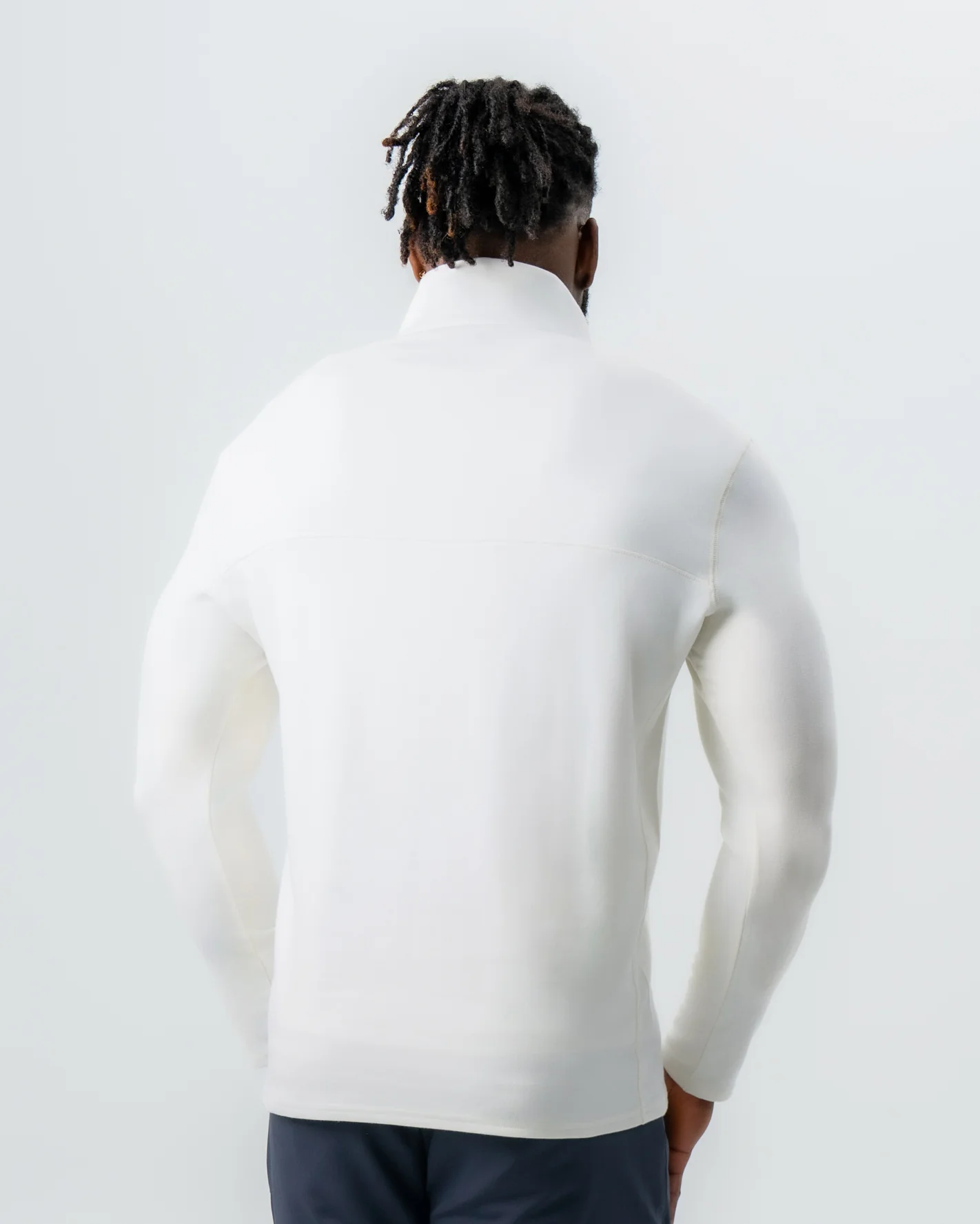 Quarter Zip - Solid Cream - Image 4