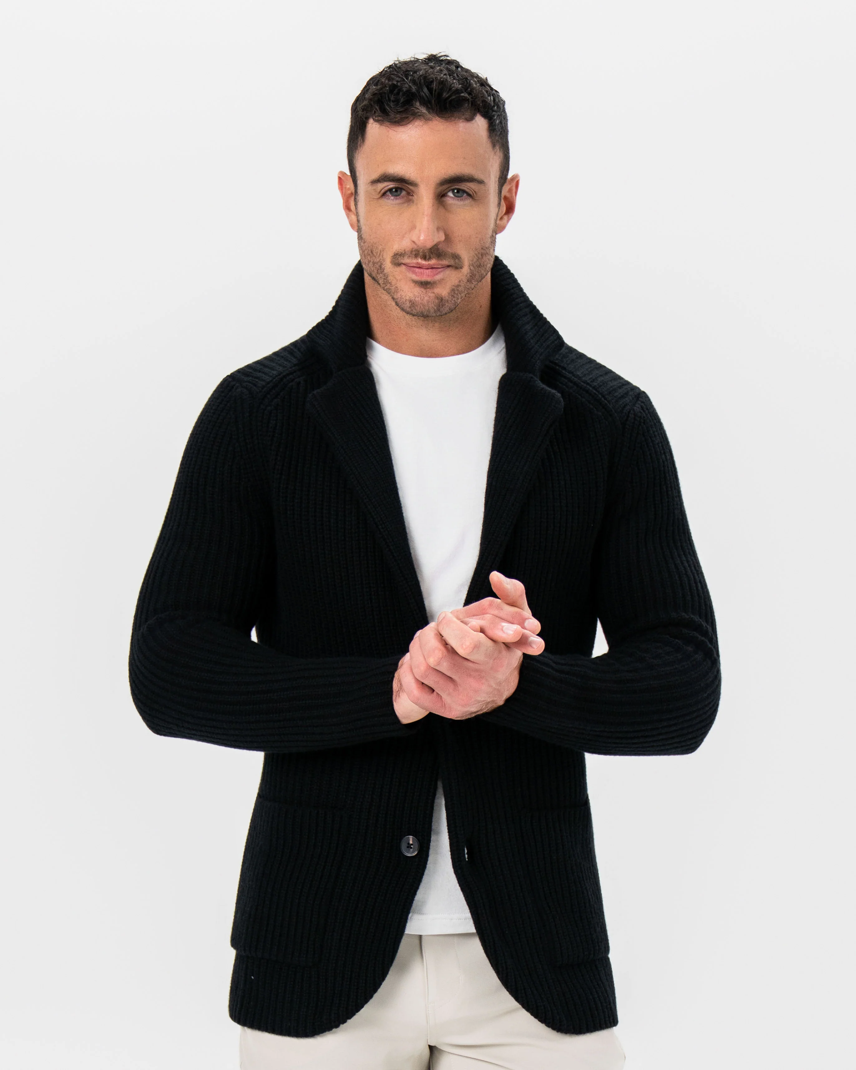 Sweater Blazer - Black - Image 2