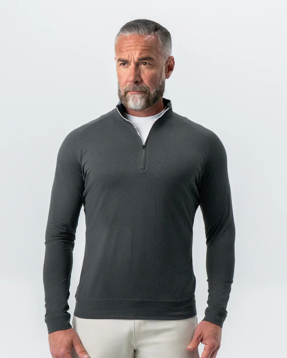 Tech Quarter Zip - Charcoal - Image 4