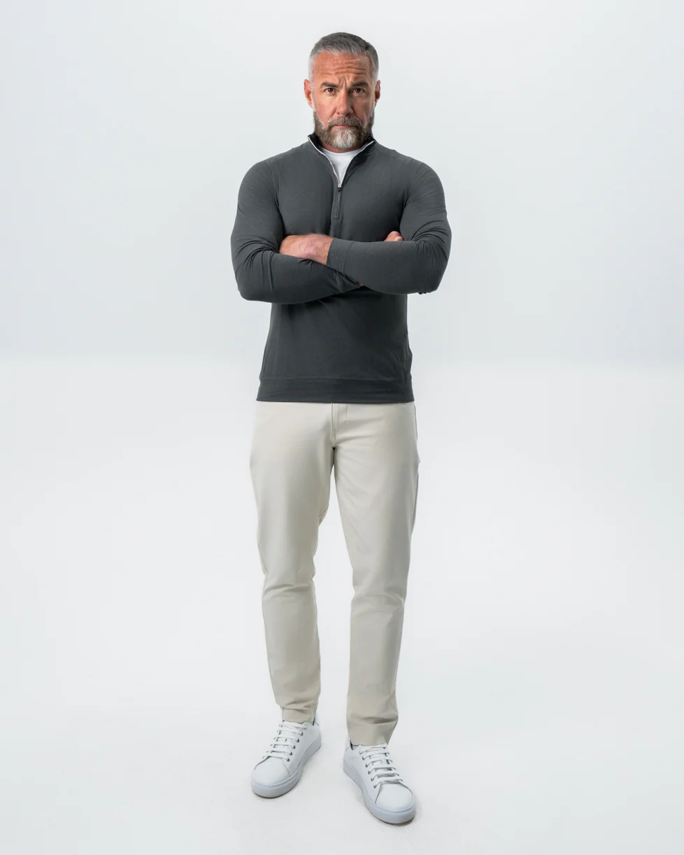 Tech Quarter Zip - Charcoal - Image 5