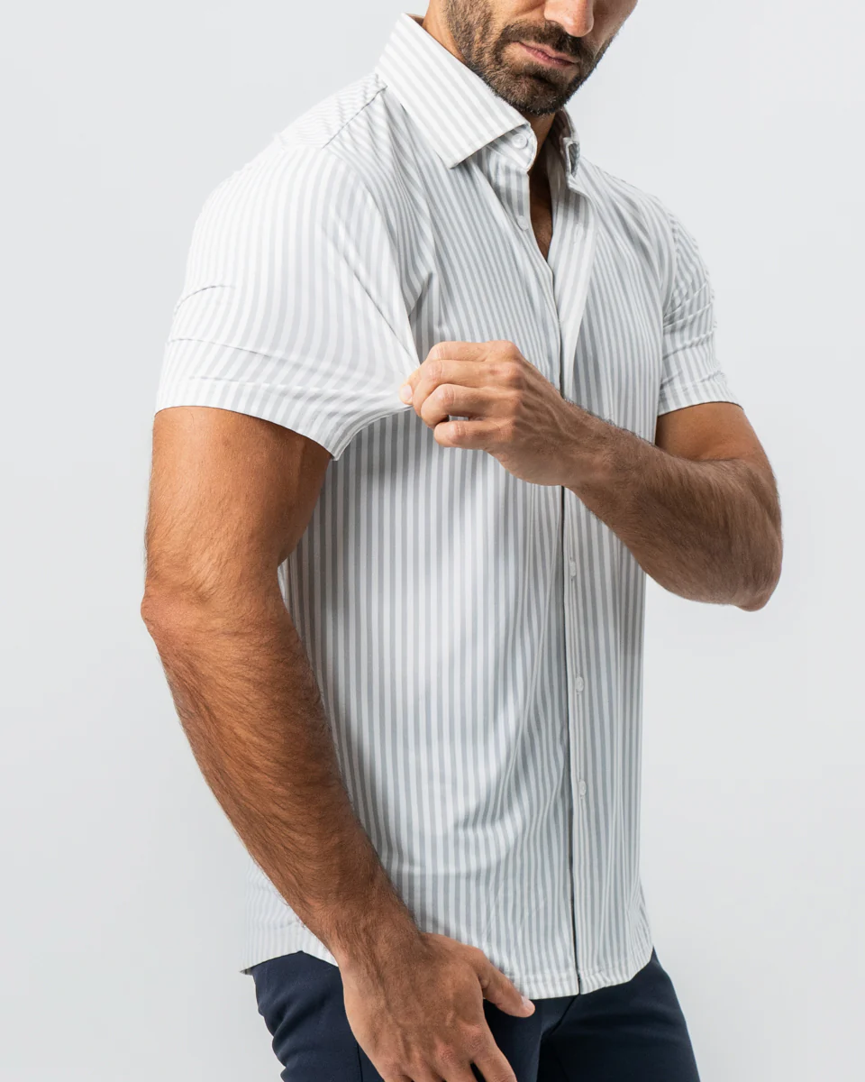 "The Anchor" Light Grey Bengal Stripe - Image 2