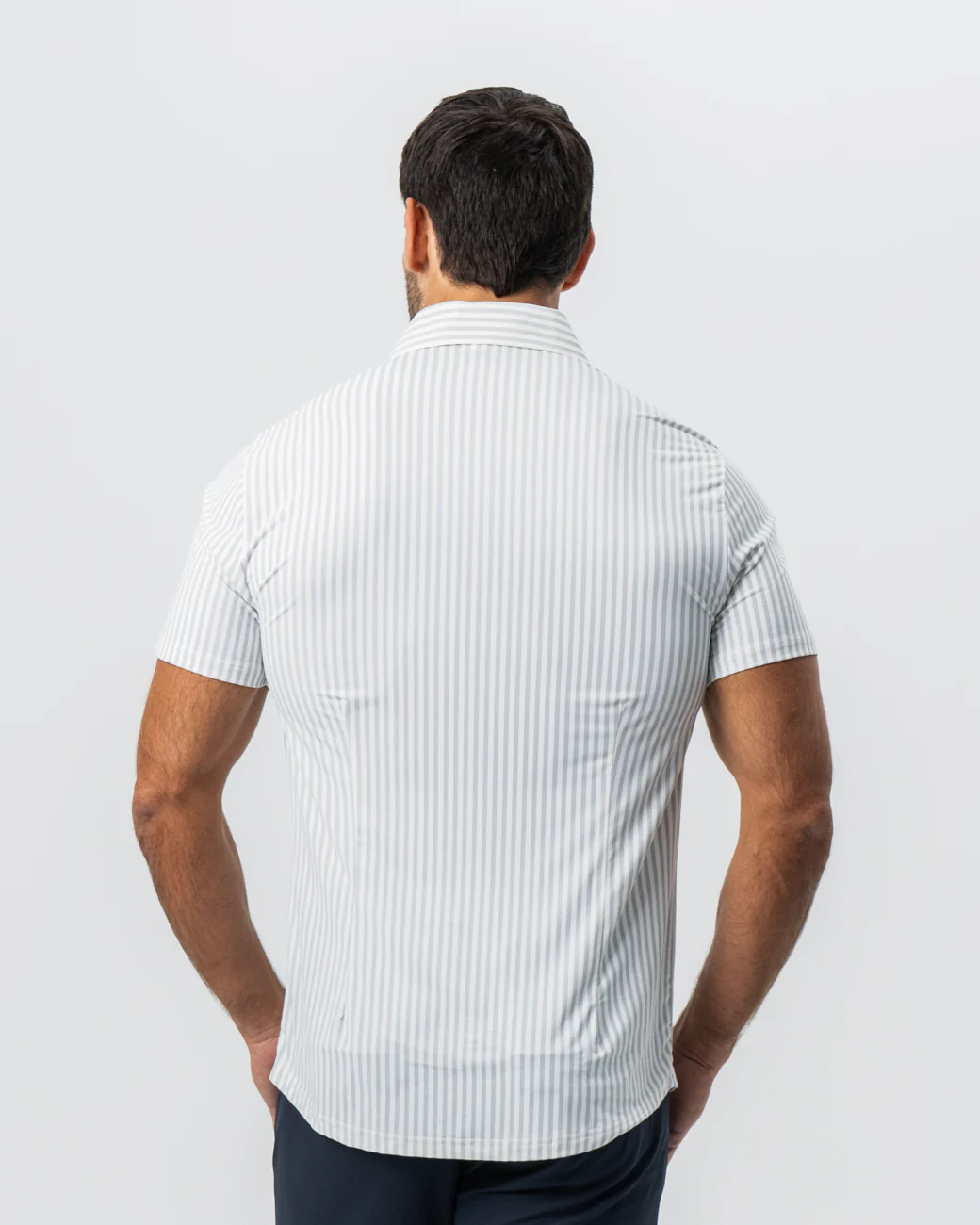 "The Anchor" Light Grey Bengal Stripe - Image 4