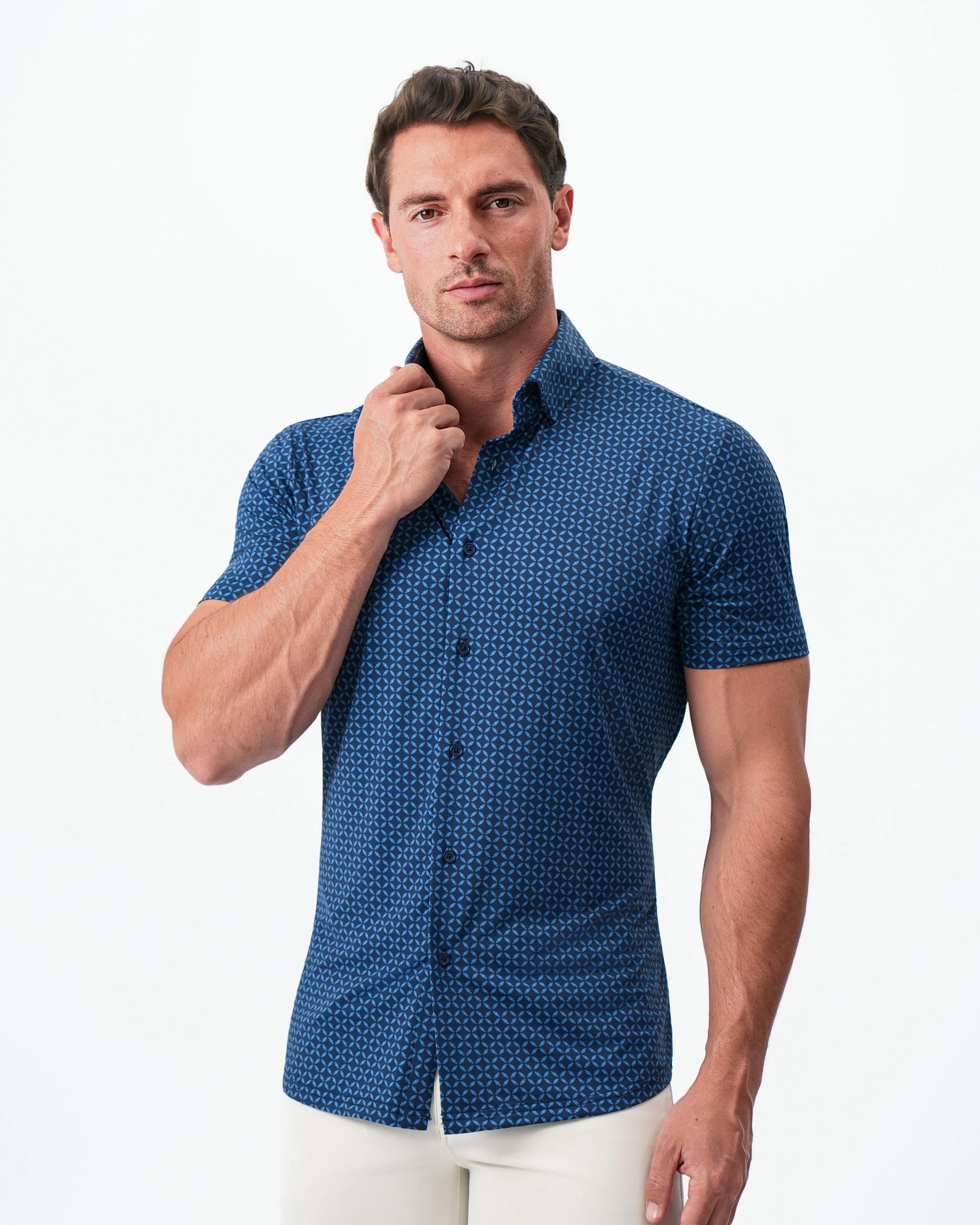 "The Ares" Diamond Navy & Light Blue Circle - Image 4