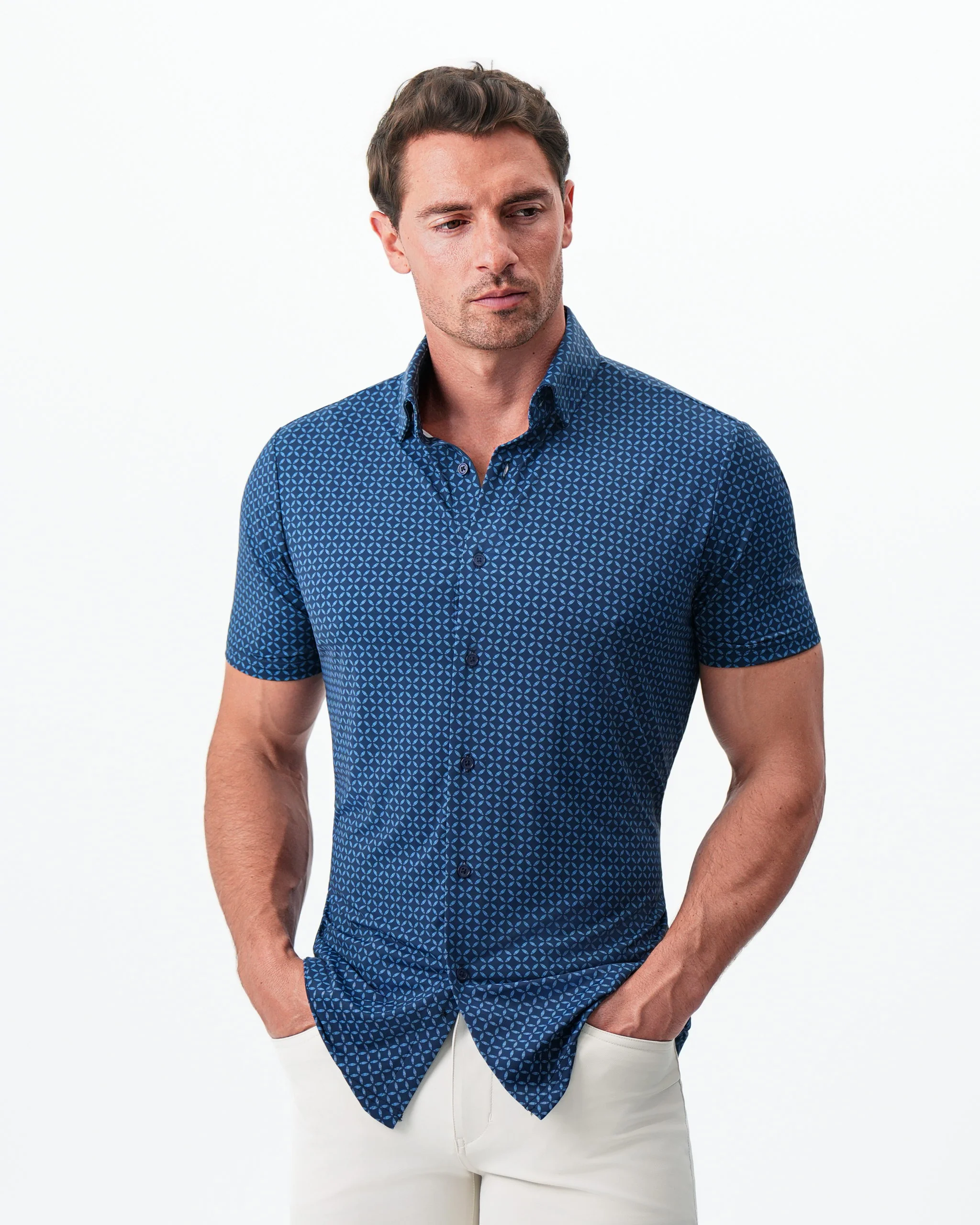 "The Ares" Diamond Navy & Light Blue Circle - Image 6