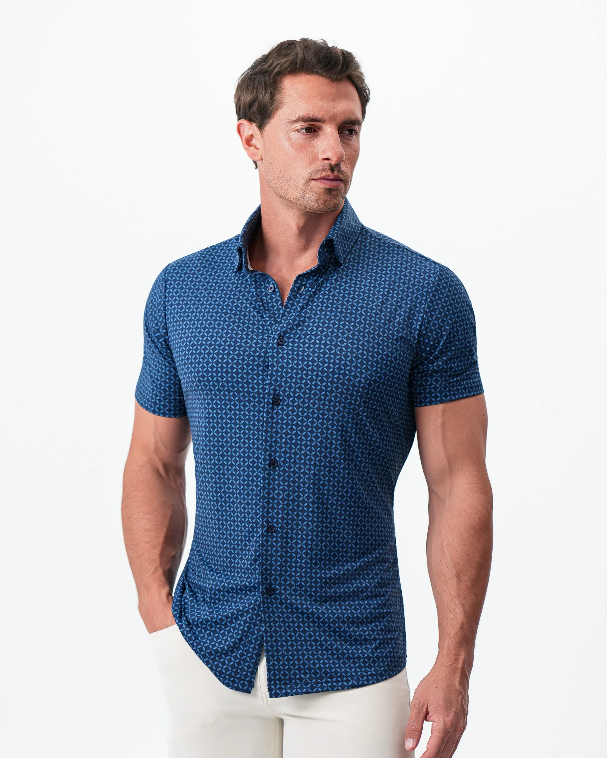 "The Ares" Diamond Navy & Light Blue Circle - Image 8
