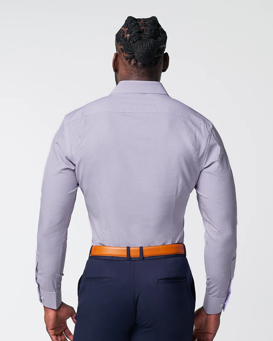 "The Arlo" Lavender Double Check - Classic Fit - Image 4