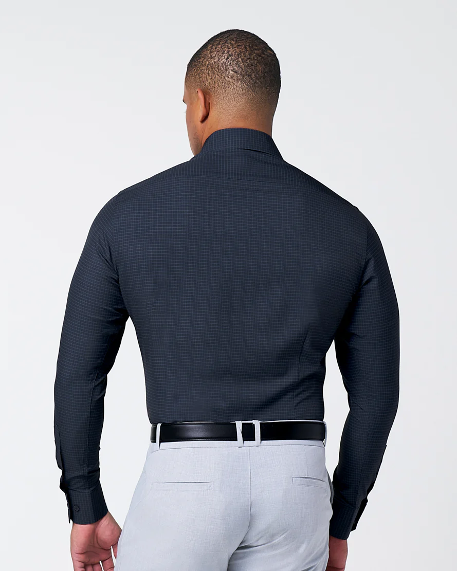 "The Avenue" Charcoal Grey & Light Grey Windowpane - Image 5