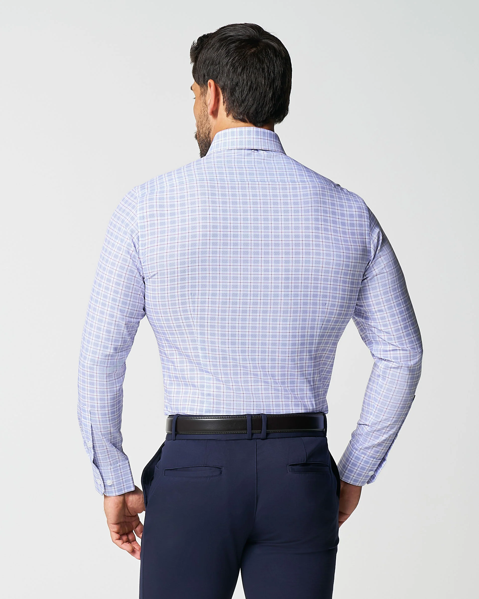 "The Baron" Purple and Blue Plaid - Image 6