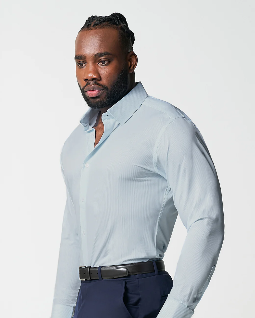 "The Belmont" Light Blue Pinstripe - Image 6