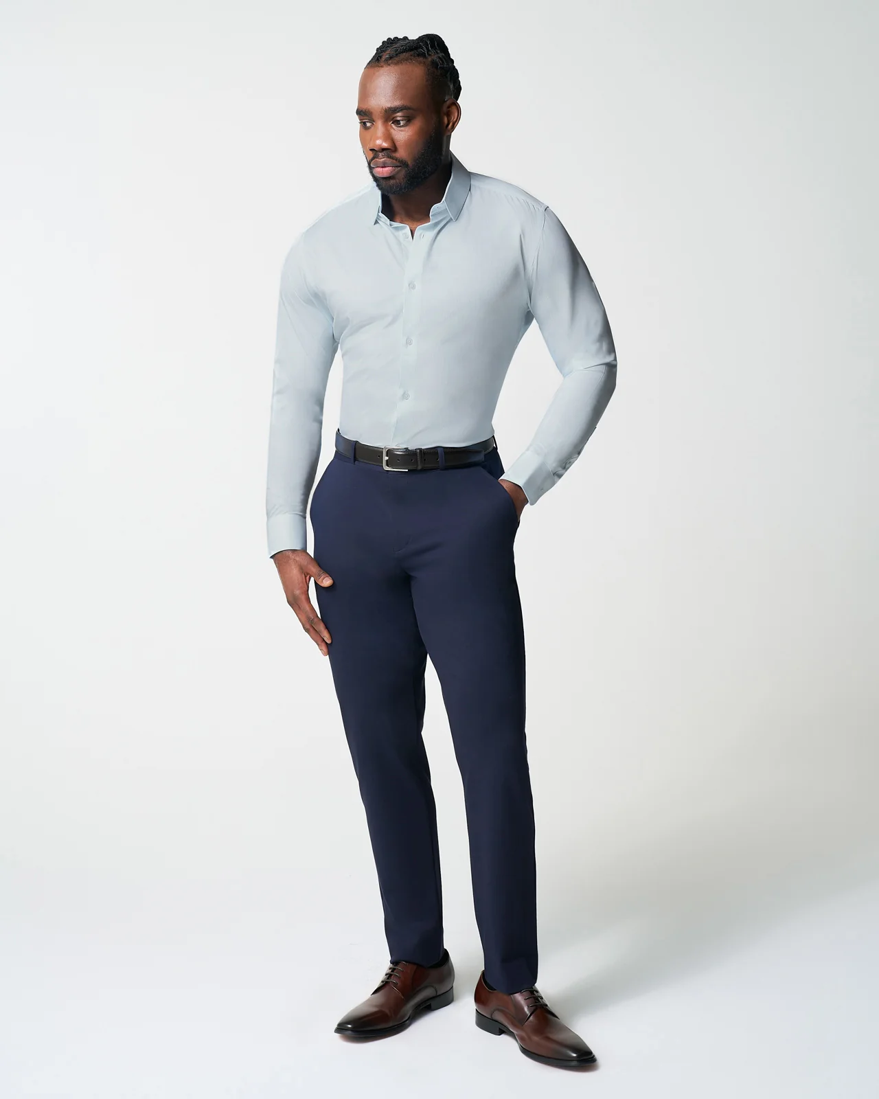 "The Belmont" Light Blue Pinstripe - Image 7