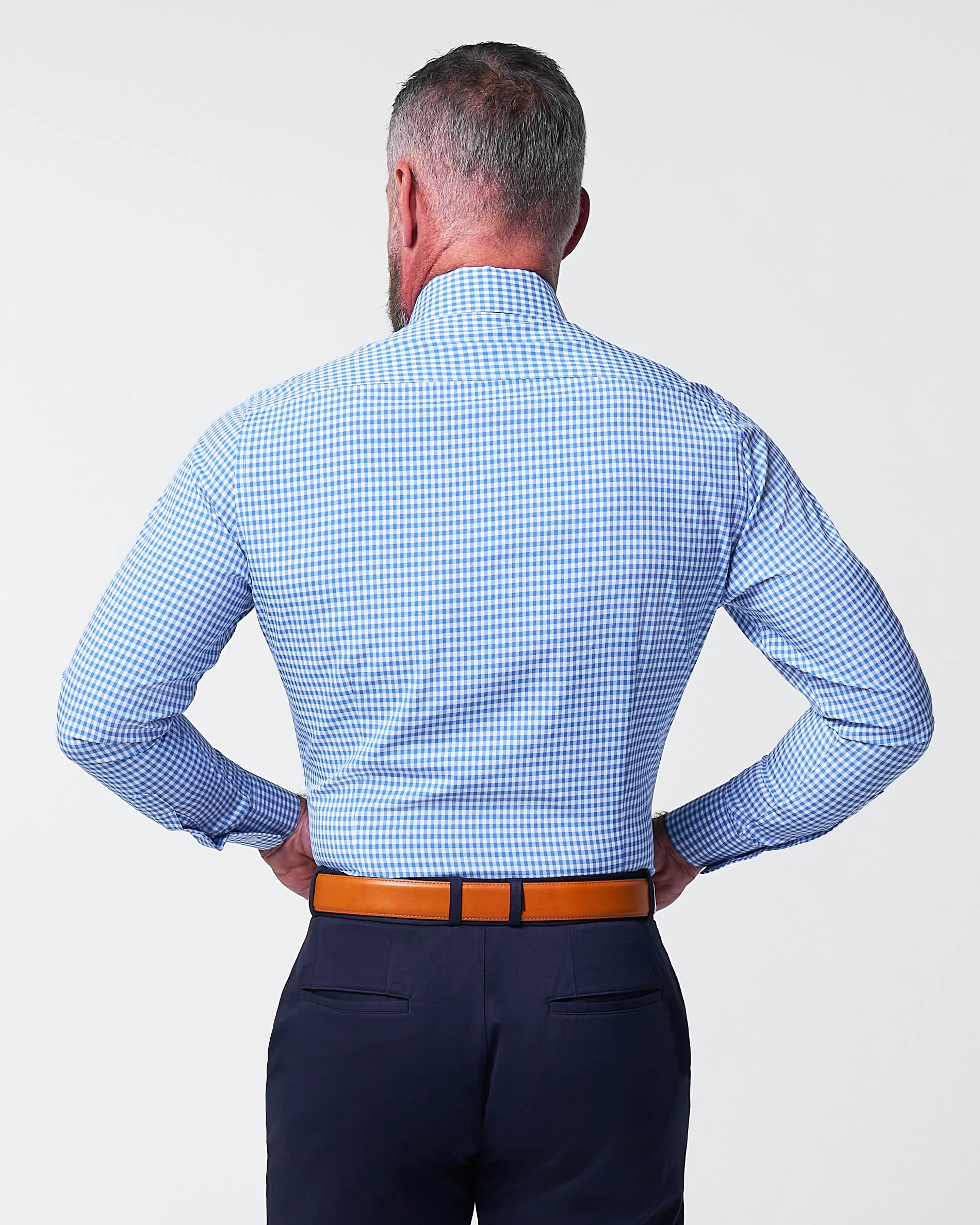 "The Bonino" Blue Gingham - Classic Fit - Image 4