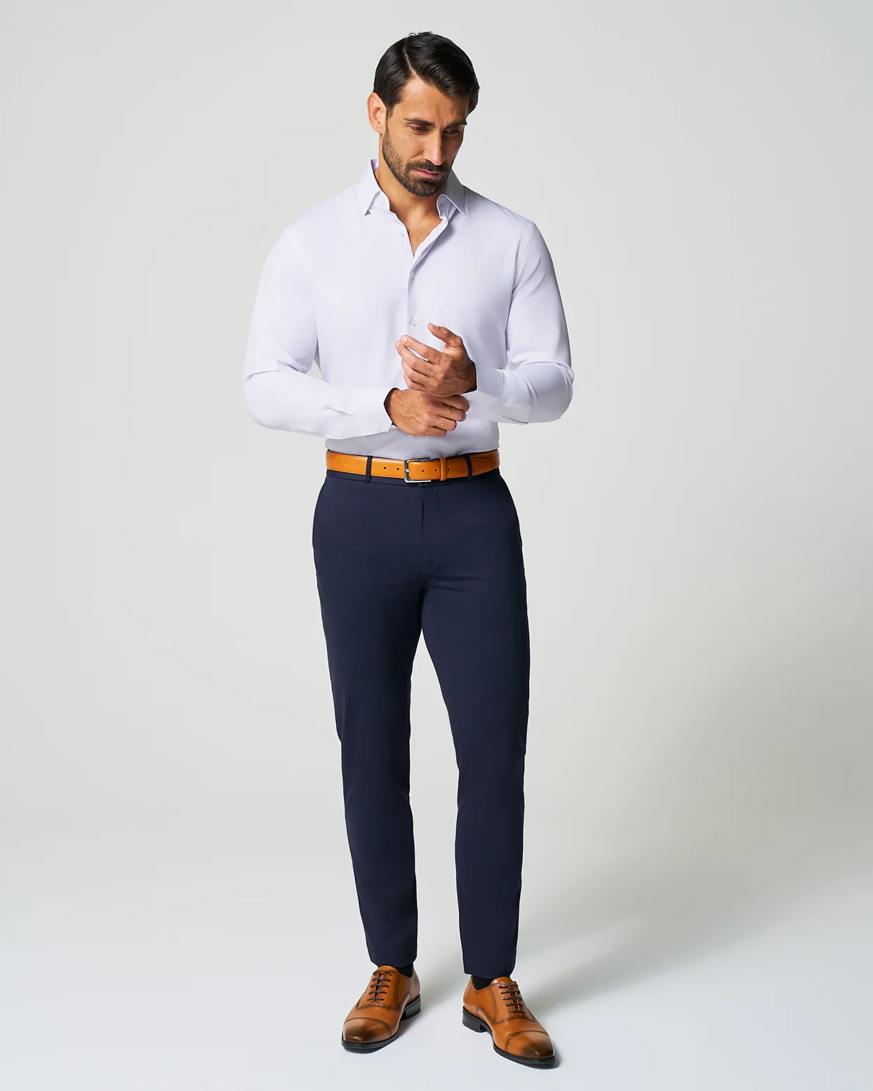 "The Brady" Light Pink & Light Blue Mini Check - Classic Fit - Image 8