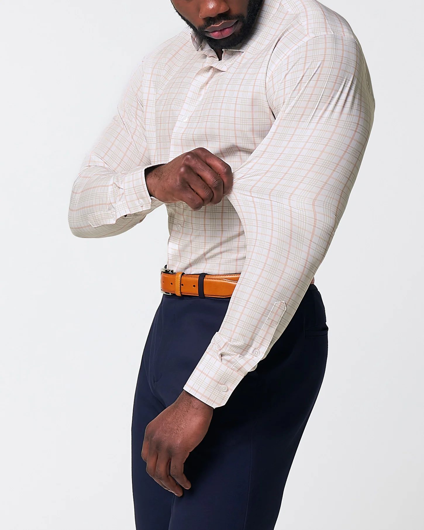 "The Carl" Orange, Yellow, & White Plaid - Image 2