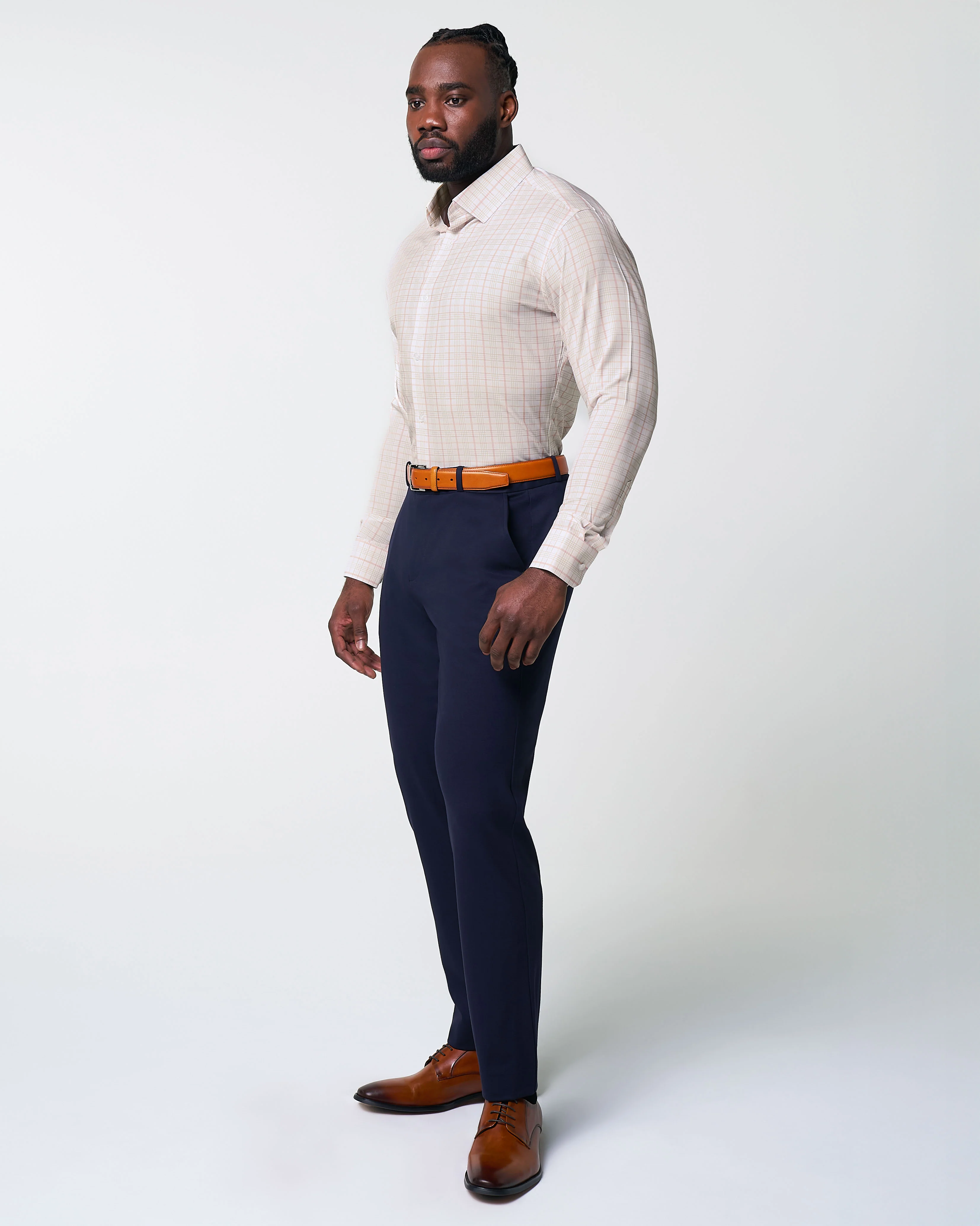 "The Carl" Orange, Yellow, & White Plaid - Image 3