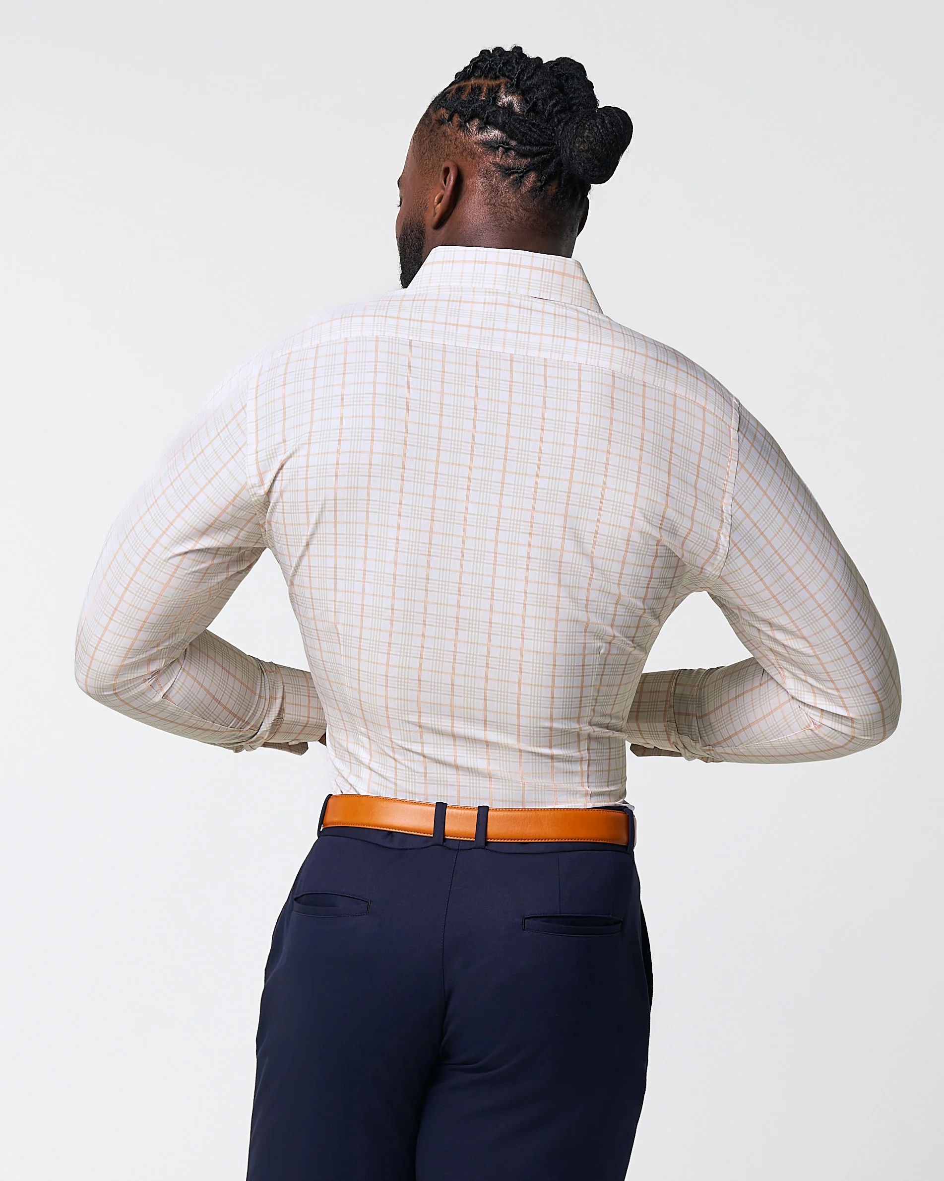 "The Carl" Orange, Yellow, & White Plaid - Image 4