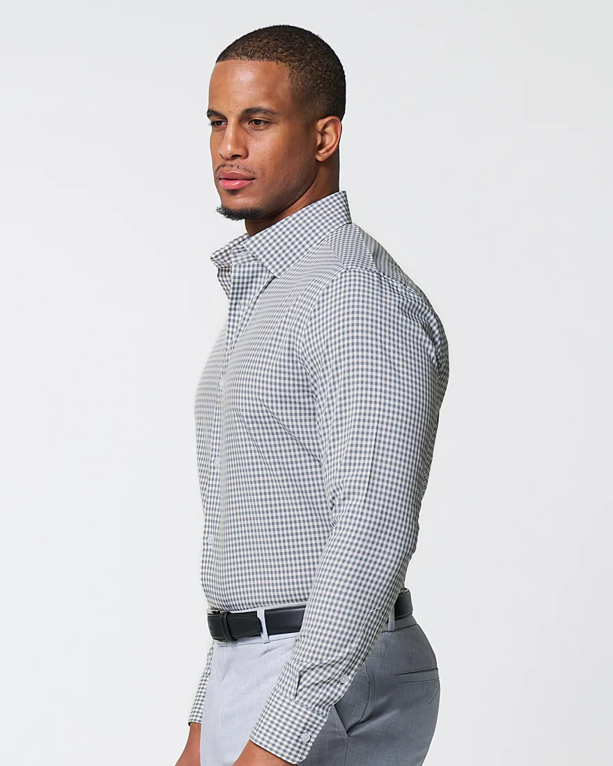 "The Chaney" Forest Green Gingham - Classic Fit - Image 2