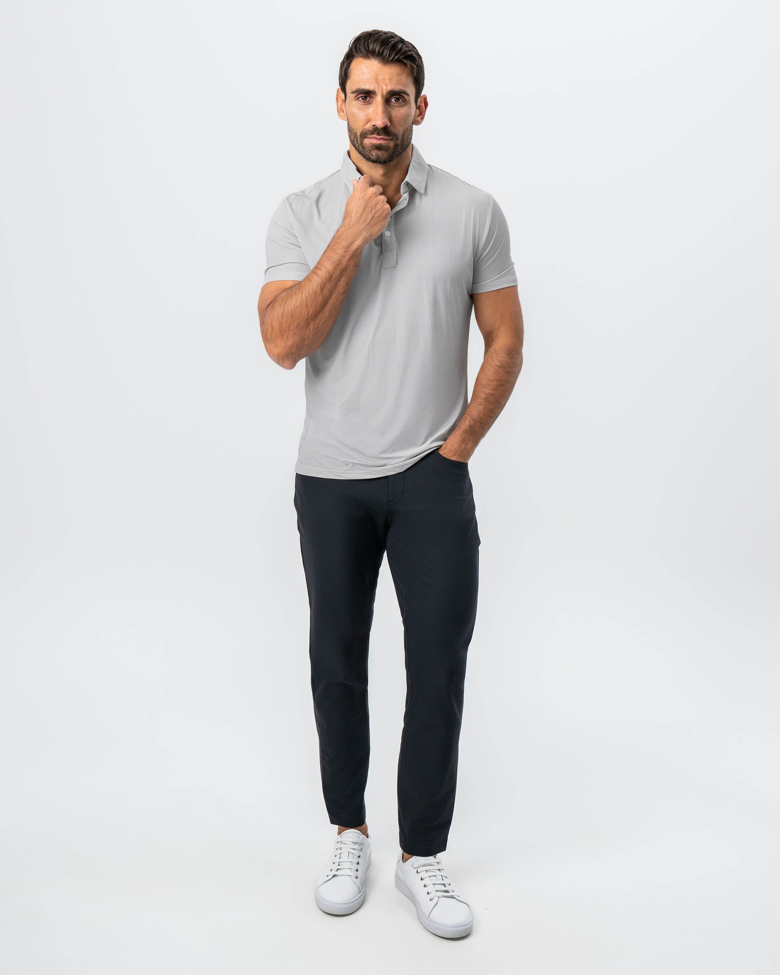 "The Craig" Light Grey Mini Houndstooth - Image 4