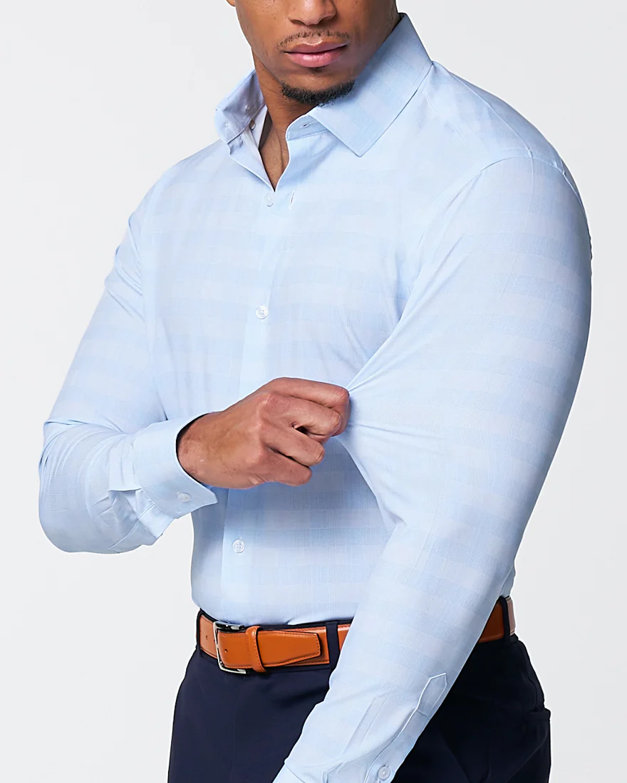 "The Flynn" Light Blue & White Plaid - Image 3
