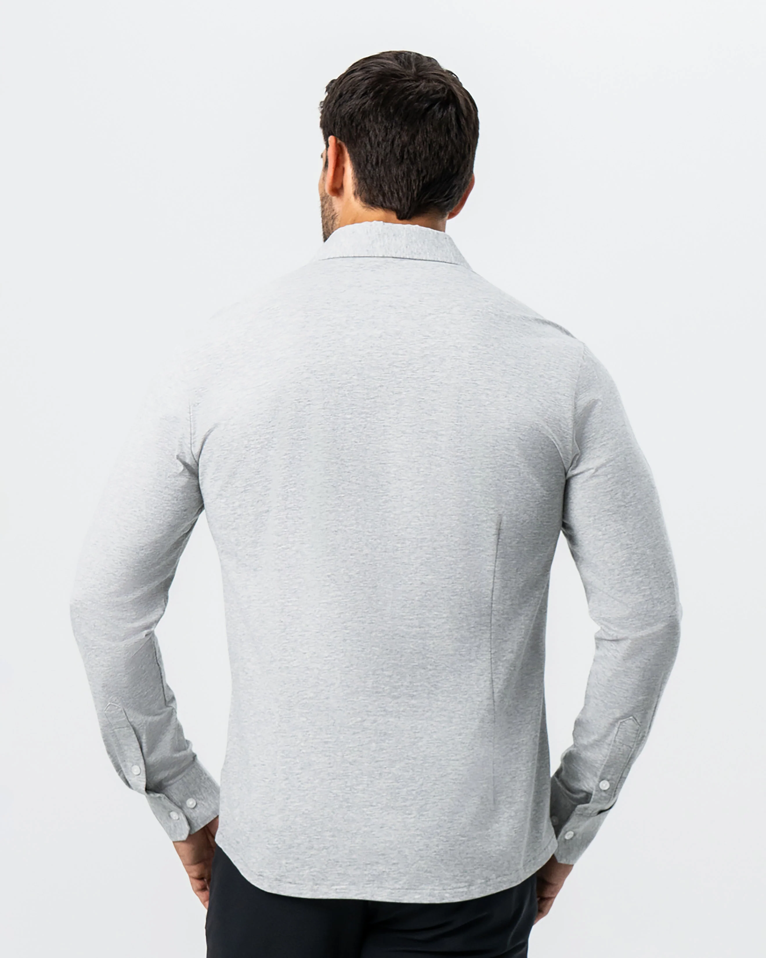 "The Fowler" Grey Button Down - Image 4