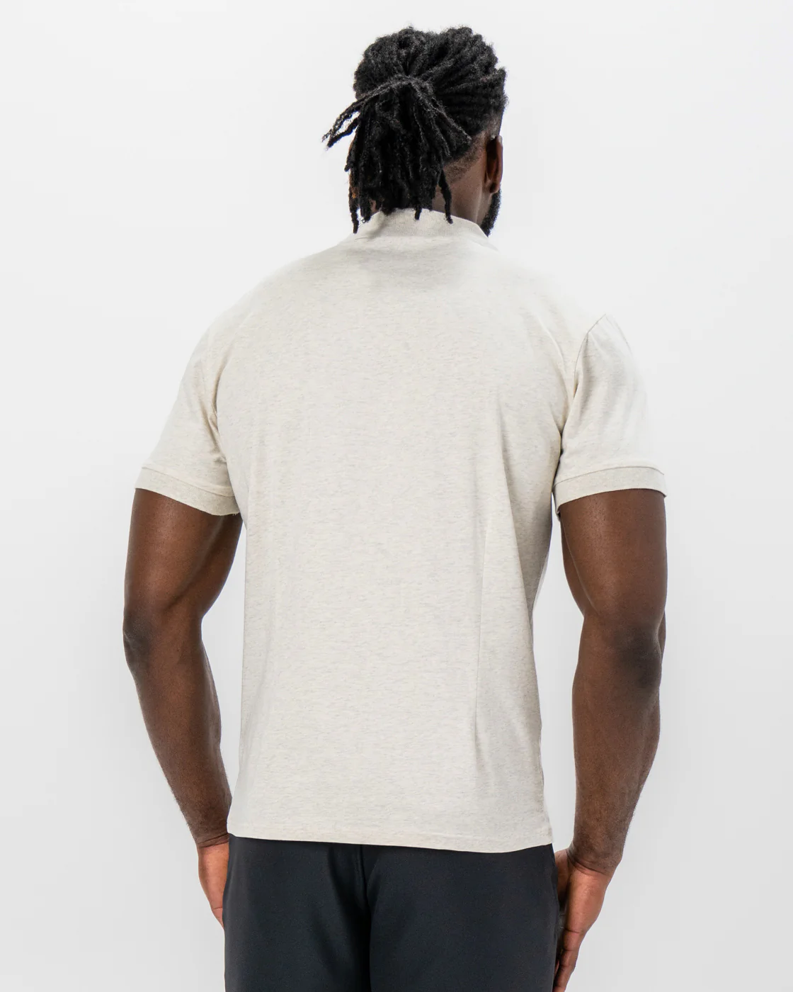 "The Glenn" Tan Buttonless Polo - Image 3