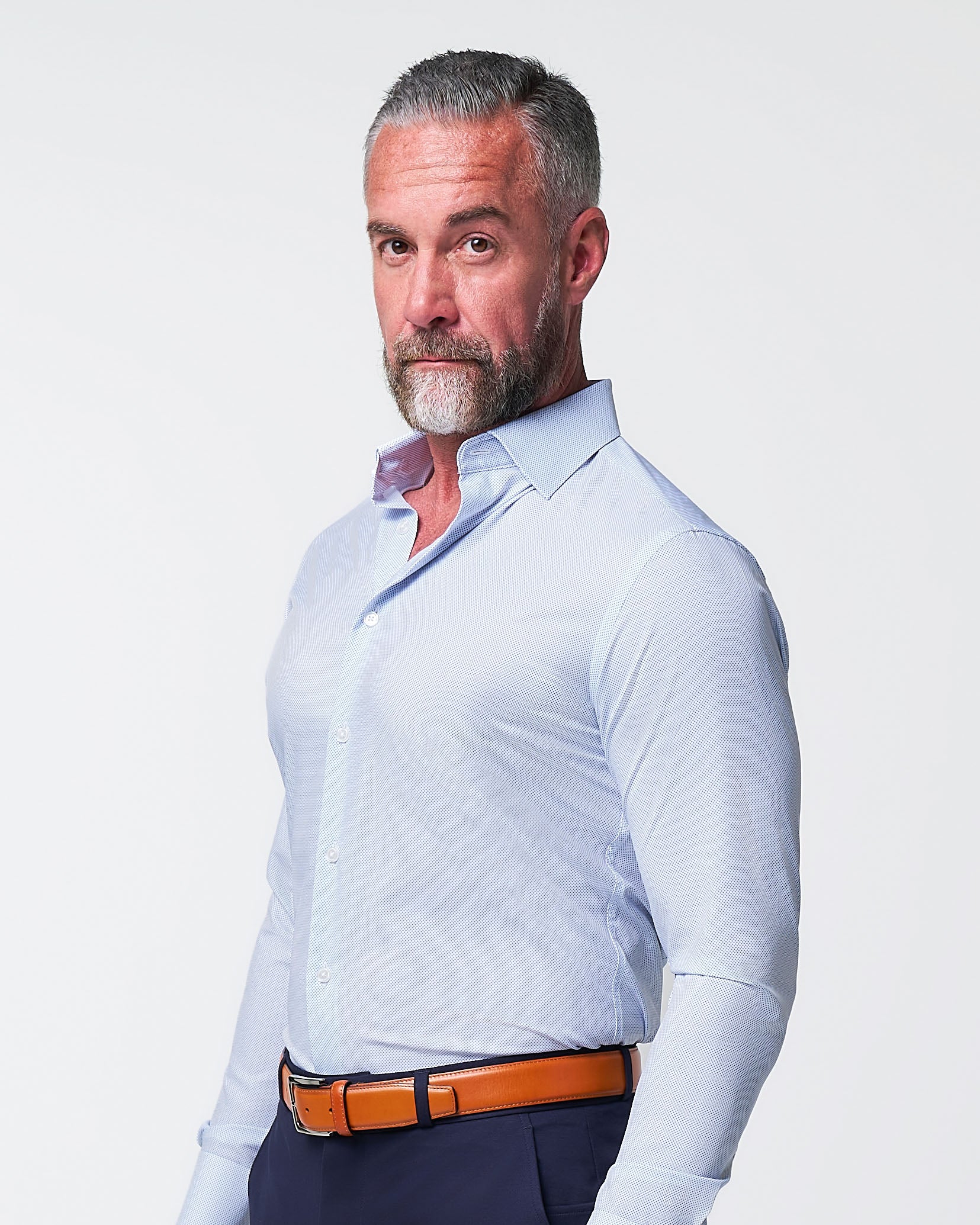 "The Jameson" Mini Navy Dot - Classic Fit - Image 4