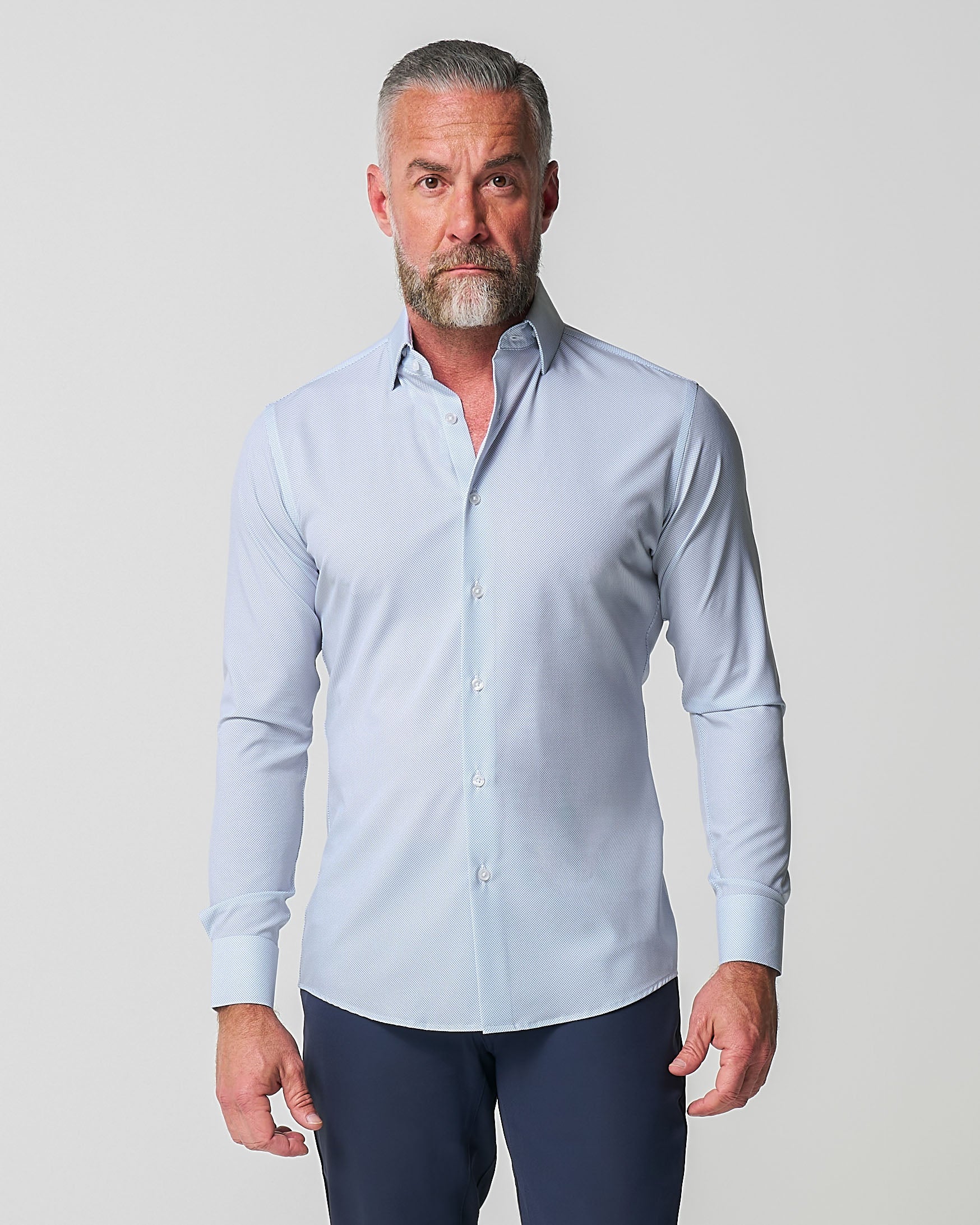 "The Jameson" Mini Navy Dot - Classic Fit - Image 6