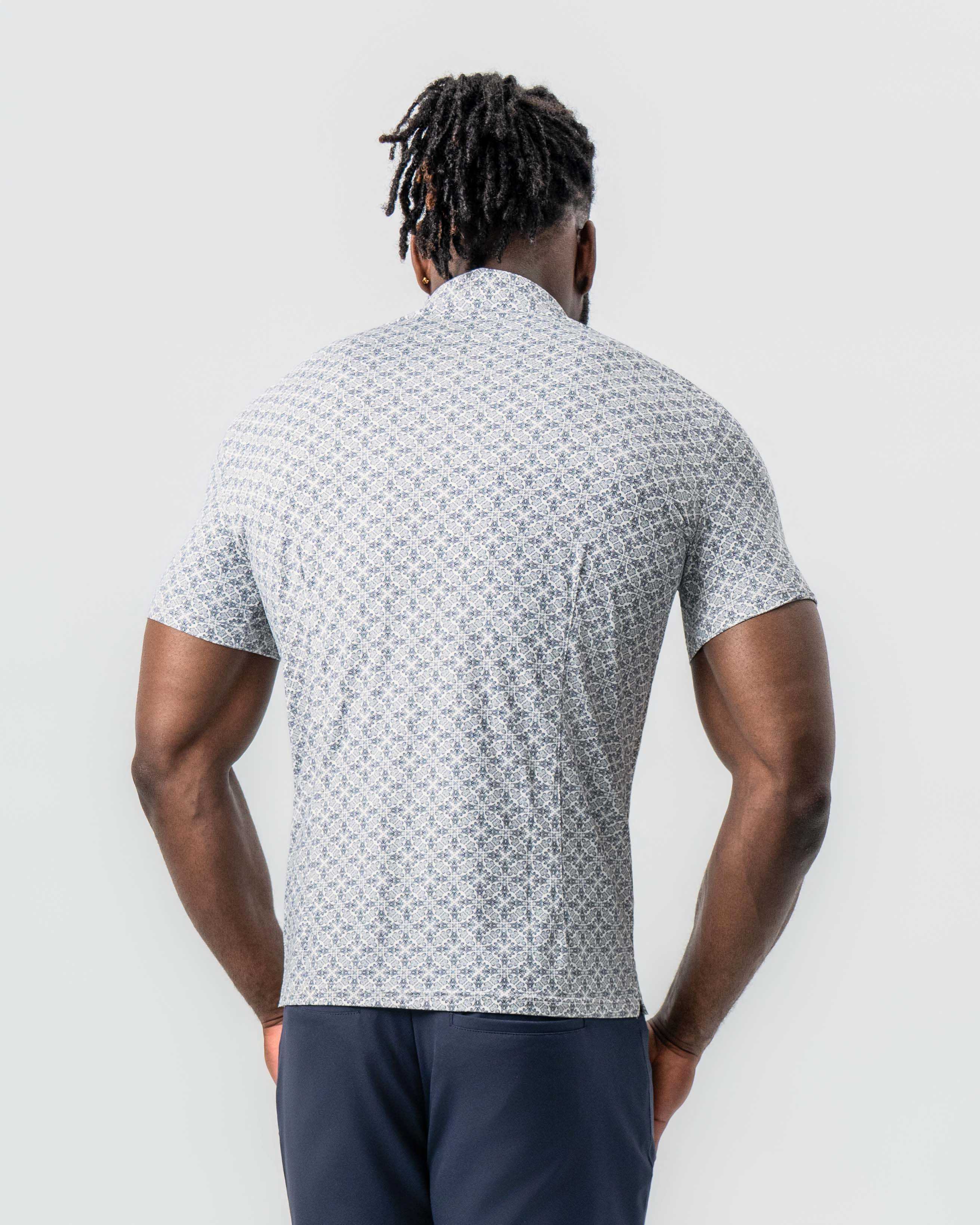 "The Lorenzo" Navy & White Jacquard - Image 4