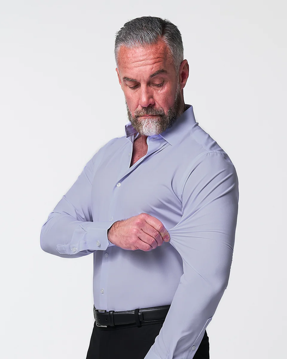 ''The Melrose" Light Purple Weave - Classic Fit - Image 2