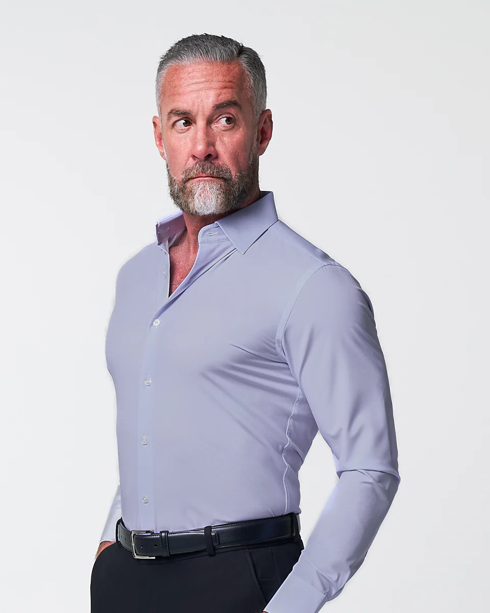''The Melrose" Light Purple Weave - Classic Fit - Image 4