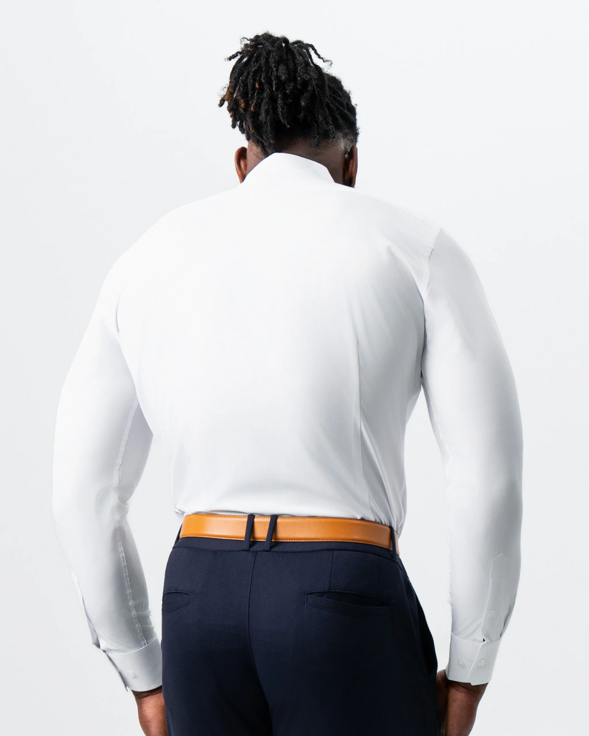 "The Springer" Solid White - Spread Collar - Image 5